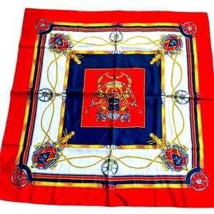 Large Natalia Shades Of Red & Blue Women’s Scarf